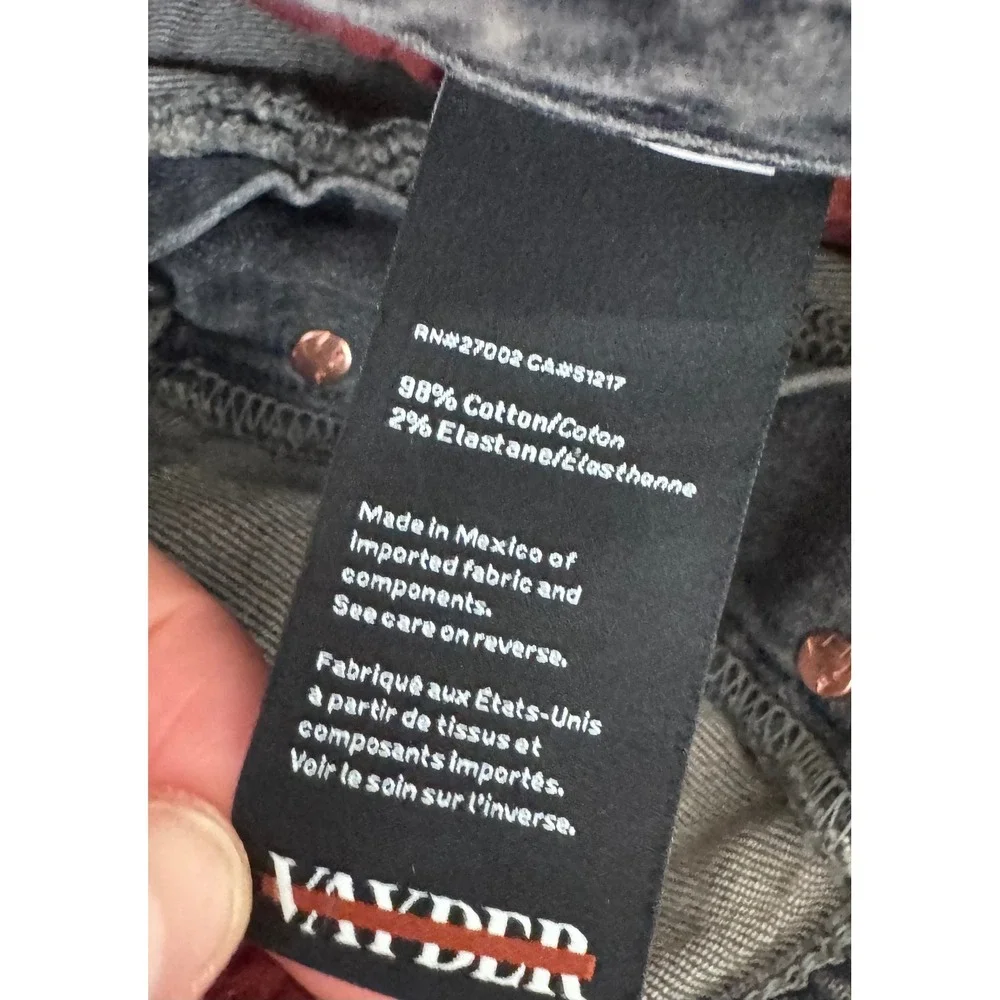 VAYDER Tapered fit Jeans distressed color‎ powers stretchy street punk Y2K sz 34